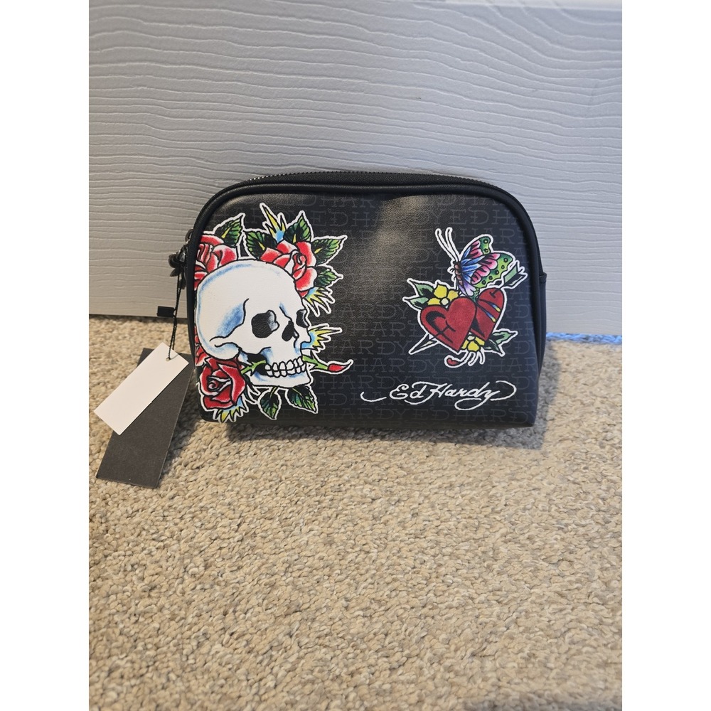 Ed Hardy cosmetics bag